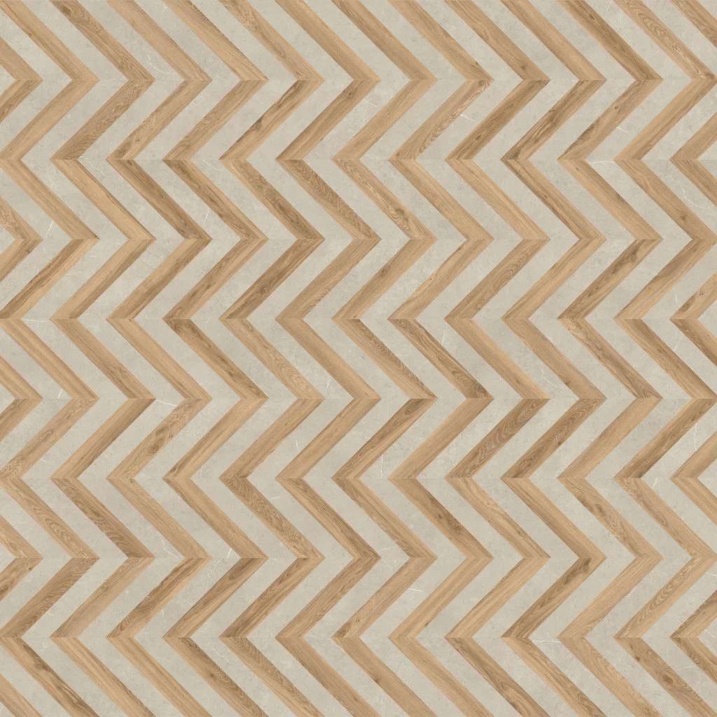 Moduleo Moods Chevron Wave 601 Hongaarse punt Dryback